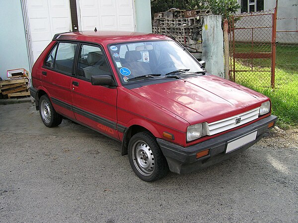 Subaru Justy 4WD, original version