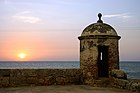El Mar Caribe visto desde la fortaleza de San Felipe de Barajas, Cartagena de Indias