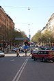 Sveavägen i Stockholm norrut från Apelbergsgatan.