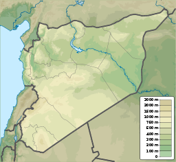 Situo de la urbo en Sirio