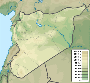 معركة مطار الطبقة is located in Syria