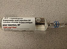 A one-gram ampoule of tranexamic acid TXAVial2017.jpg