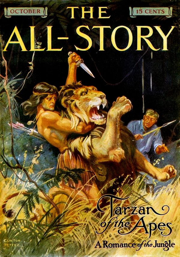 Tarzan's first appearance, in the October 1912 issue of The All-Story