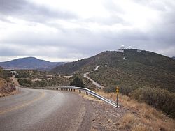 The McDonald Observatory is situated at an elevation of 2,070 m (6,790 ft)