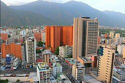 Aerial view of the Sabana Grande Area, downtown district. The Sabana Grande Area in Caracas, downtown district. July 2018. Photo taken by Vicente Quintero and marcos kirschstein.jpg