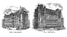 The Waldorf and The Astoria Hotels, New York City c1915.jpg