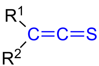 <span class="mw-page-title-main">Thioketene</span> Organic compounds with the structure >C=C=S