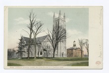 Thompson Memorial Church, early 20th century Thompson Memorial Church, Williams College, Williamstown, Mass (NYPL b12647398-68120).tiff