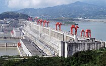 The Three Gorges Dam on the Yangtze River in China