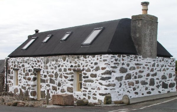 A restored 'spotted house'.