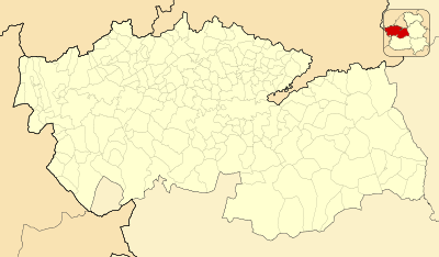 Mapa de localización de Toledo