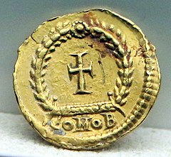 Tremissis minted under Theodosius II (r. 402–450)
