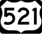 U.S. Route 521 işaretçisi