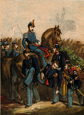 Regementets uniformer vid mitten av 1860-talet.