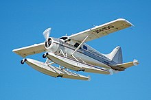 A de Havilland Canada DHC-2 Beaver Mk 1 on floats VH-IDO De Havilland Canada DHC-2 Beaver Mk1 Airwaves Gold Coast (8402101541).jpg