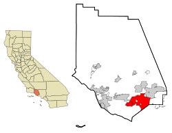 Ventura County California Incorporated and Unincorporated areas Thousand Oaks Highlighted.svg