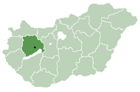 Poziția regiunii Veszprém megye