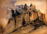 Victor Hugo: Ruins of Vianden Castle (1871)