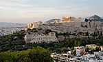 مدينة أثينا، مهد الثقافة والحضارة الأوروبيَّة؛ تعتبر المسيحيّة من أسس الثقافة الأوروبيًّة.[59]