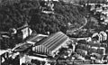 Luftbild mit Villa Berg (von Westen), Stadthalle und Parkhotel Silber, um 1930