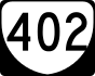 Маркер State Route 402