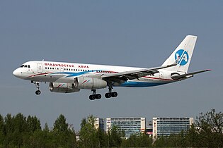 Vladivostok Air Tu-204-300 land op Pulkovo-lughawe
