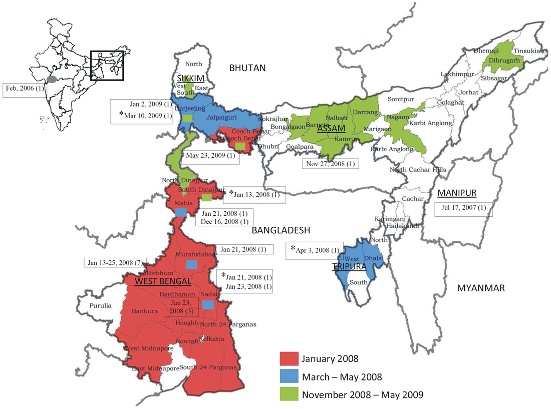 2008 H5N1 outbreak in West Bengal