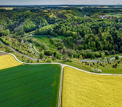 LANDSCAPE: Aerial view of Wallersberg Photograph: Ermell