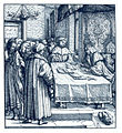 "Weißkunig": Maximilian als Kalligraph Druckstock 1515