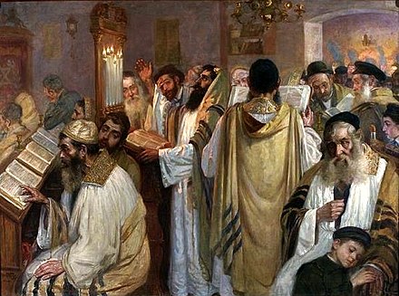 On the eve of Yom Kippur by Jakub Weinles