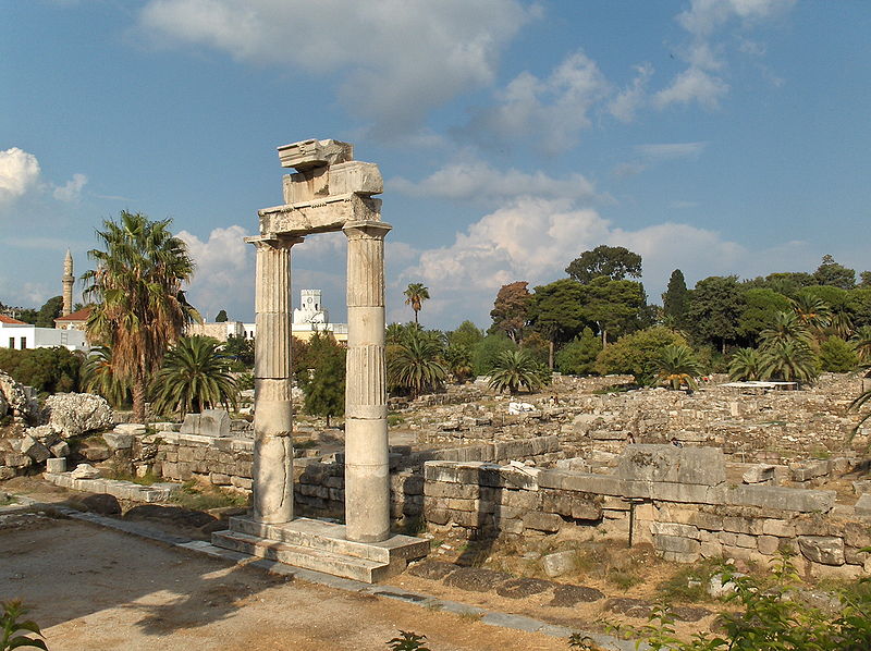 صورة:Western archeological site Kos town.jpg