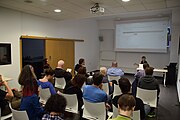 audience at the lecture on Ethnography of Carpathians