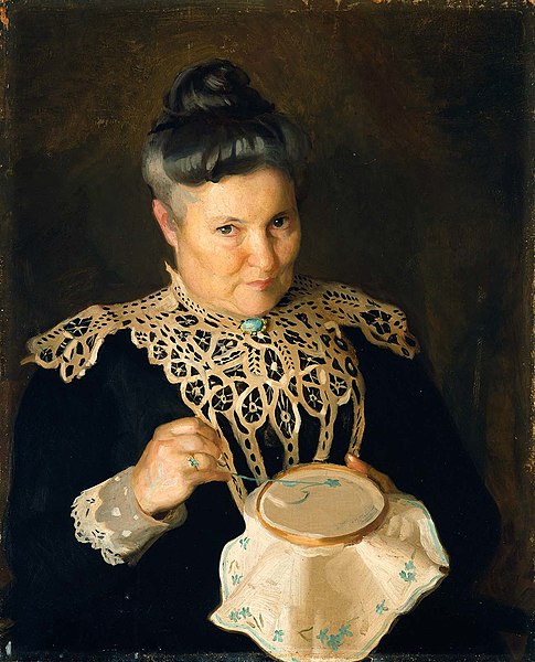 File:William McGregor Paxton, Portrait of the Artist's Mother (Rose Paxton), 1902.jpg