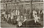 Workers in the fuse factory, Woolwich Arsenal late 1800s