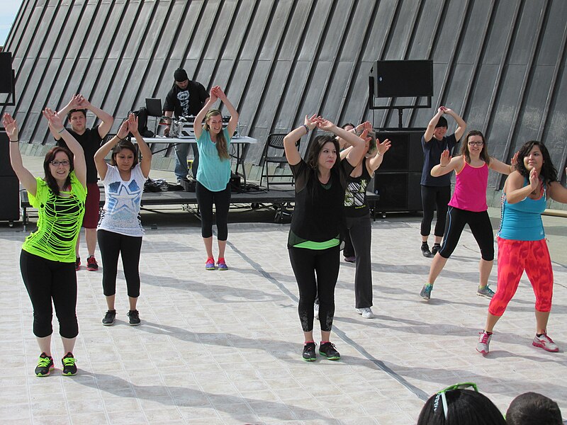 File:Zumba dancers at UAF Springfest 2014.JPG