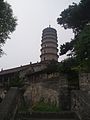 A view of the Pagoda of of the Zunsheng temple in Shanxi, China.