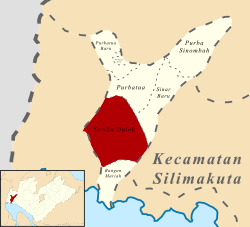 Peta lokasi Kelurahan Saribu Dolok