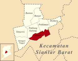 Peta lokasi Kelurahan Teladan