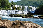 Waterfall on Una river in Martin Brod