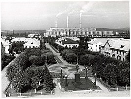 Центральная часть г. Калтан в 1960-х годах.jpg