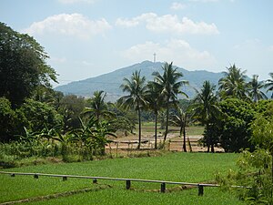 Mount Samat viewed from Orion, Bataan