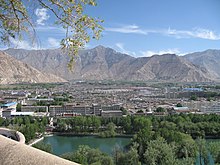 View of metropolitan Chengguan District from the Potala Palace