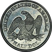 Reverse of the Seated Liberty Half Dollar. 1859-O half dollar reverse.jpg