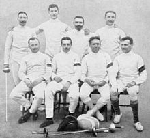 Die belgische Olympia-Equipe 1912