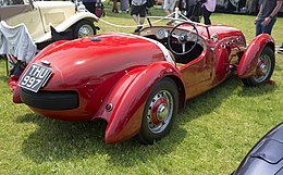 1949 Healey Silverstone tipo D, trasero derecho (Greenwich 2019) .jpg