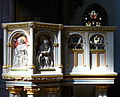 Kanzel der katholischen Pfarrkirche St. Peter in Heppenheim