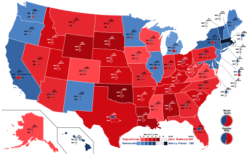 Number of seats won by state