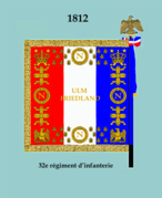 Drapeau du 32e RI de 1812 á 1814 (revers)