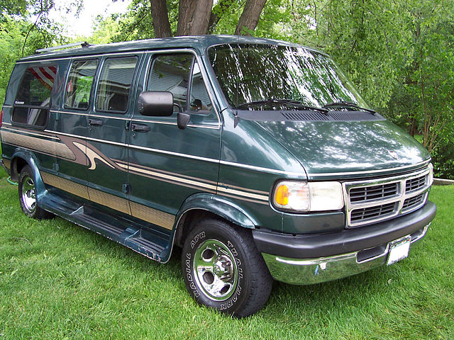 Full-size Dodge Ram van in the United States