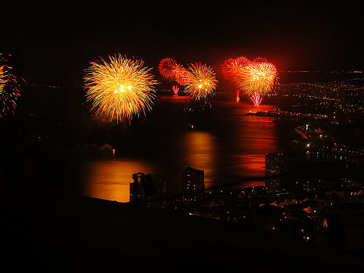 Año nuevo 2010 Valparaíso Chile